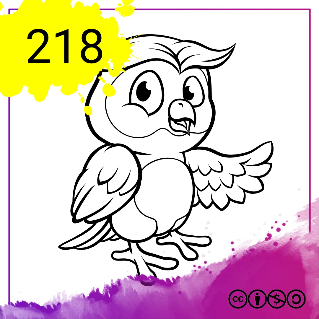 Mein Malbuch Heft Nr. 218 - Eulen