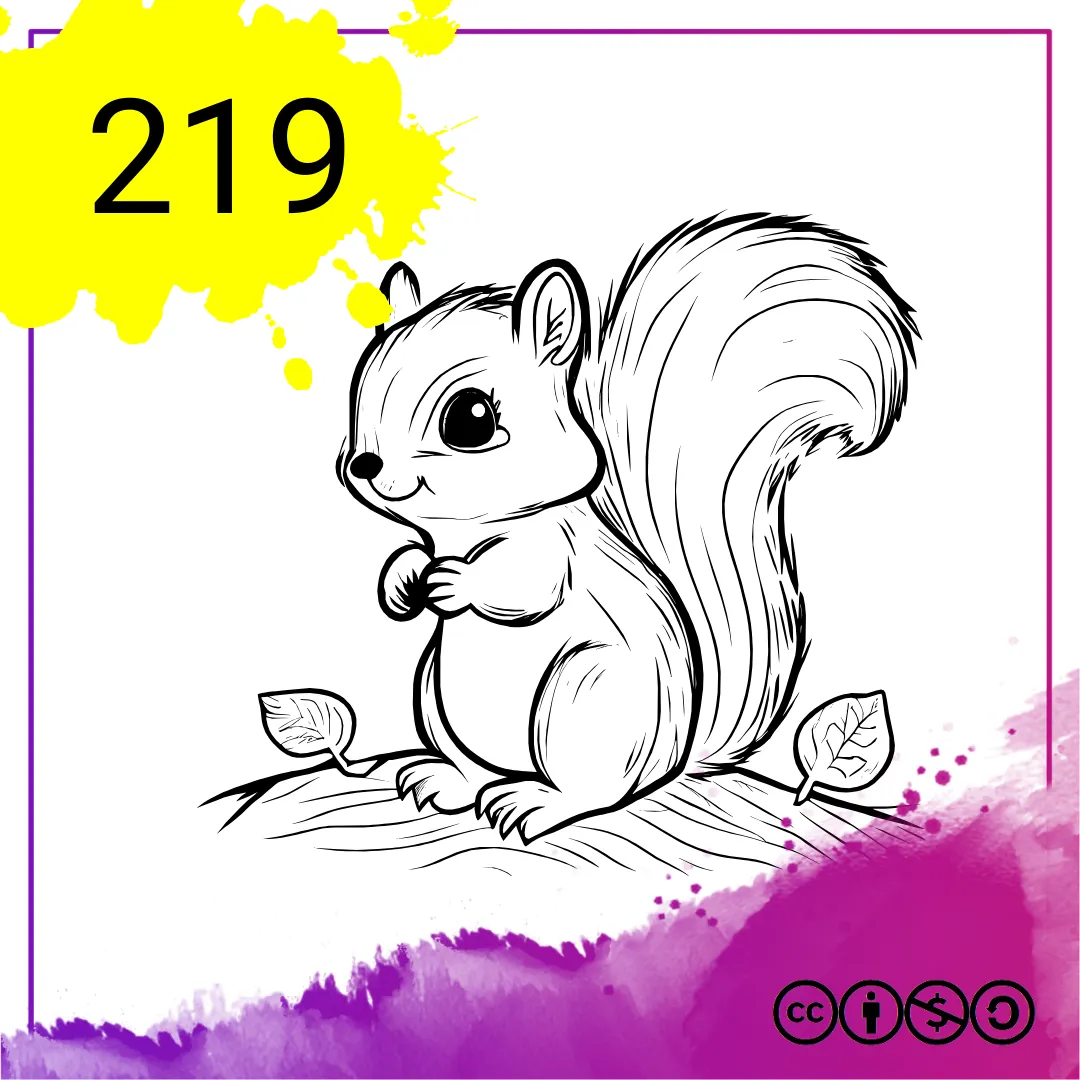 Mein Malbuch Heft Nr. 219 - Eichhörnchen