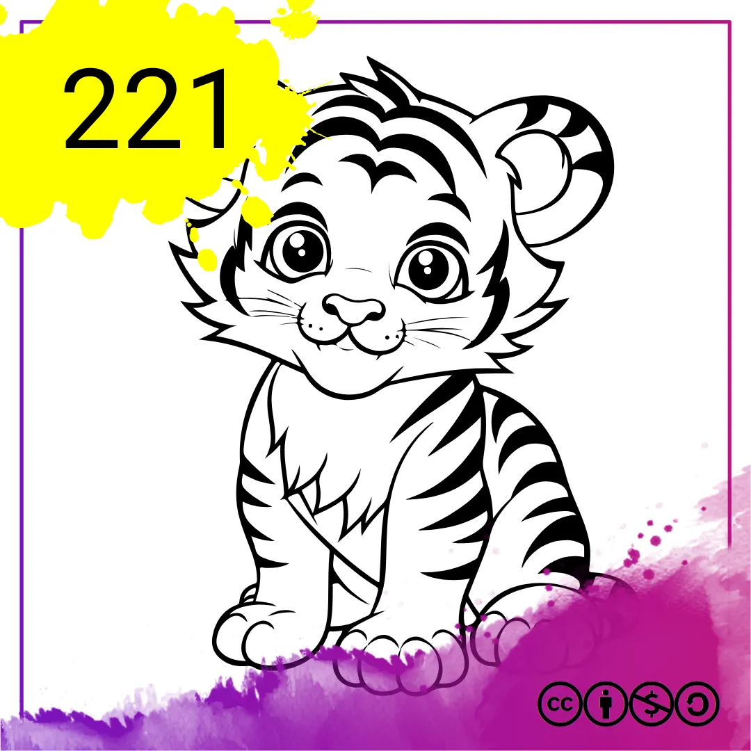 Mein Malbuch Heft Nr. 221 - Tiger