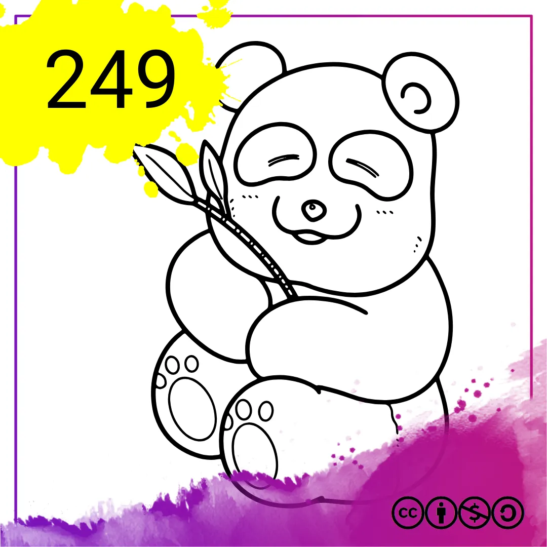 Mein Malbuch Heft Nr. 249 - Panda Bären