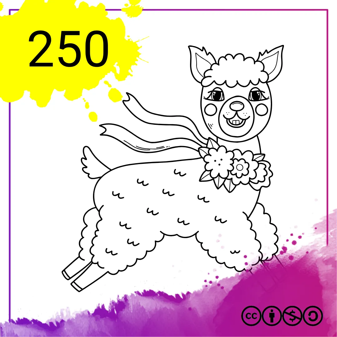 Mein Malbuch Heft Nr. 250 - Lamas