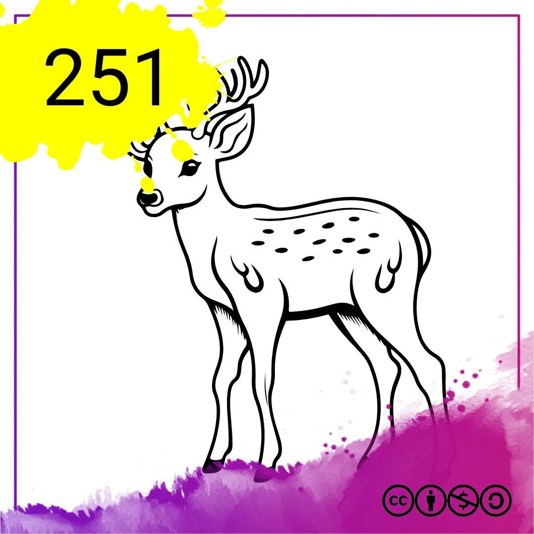 Mein Malbuch Heft Nr. 251 - Hirsche