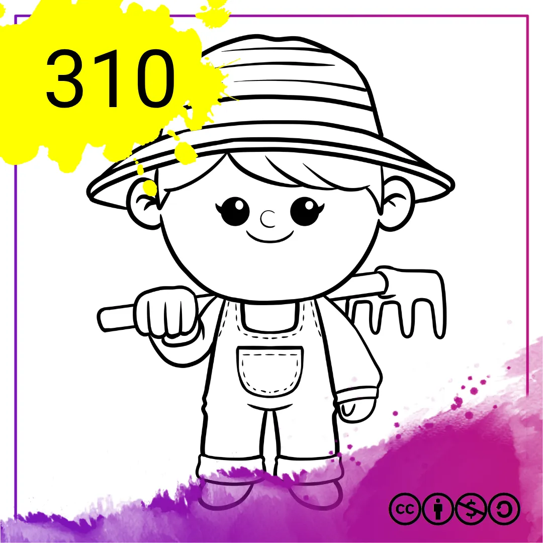 Mein Malbuch Heft Nr. 310 - Landwirt