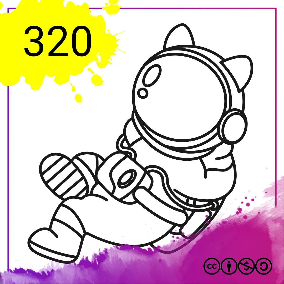 Mein Malbuch Heft Nr. 320 - Astronaut
