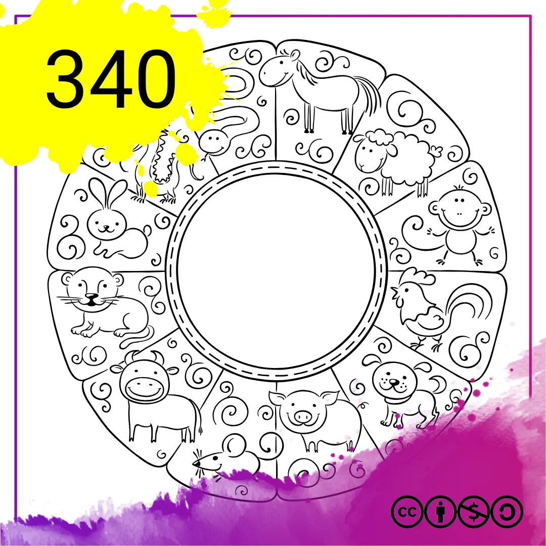 Mein Malbuch Heft Nr. 340 - Chinesischer Zodiac