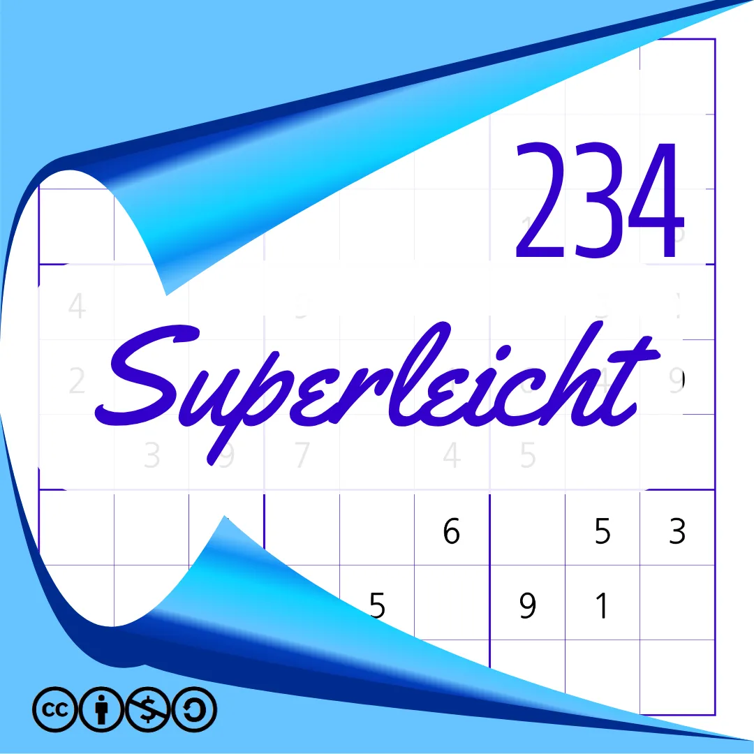 Sudoku Superleicht Heft Nr. 234