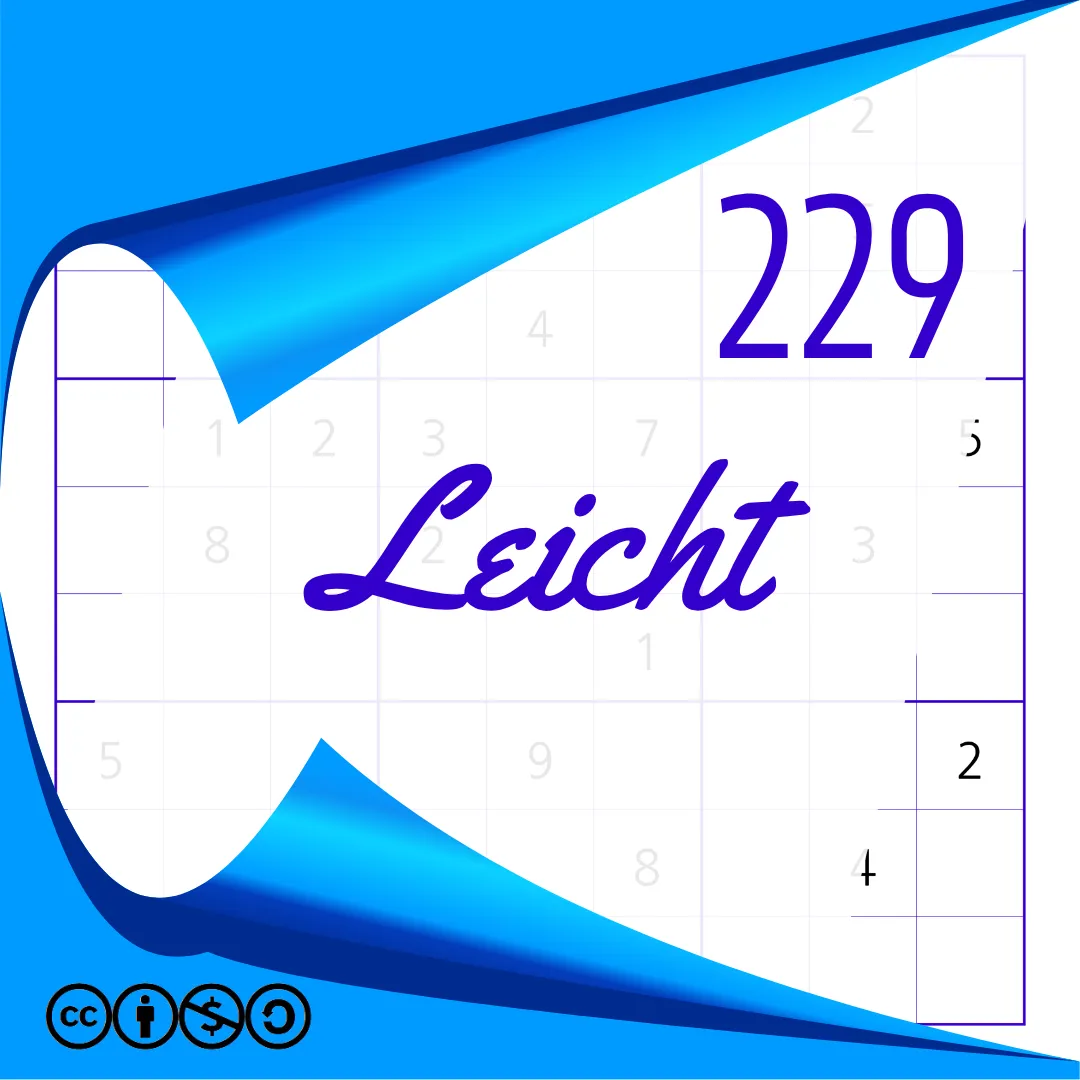 Sudoku Leicht Heft Nr. 229