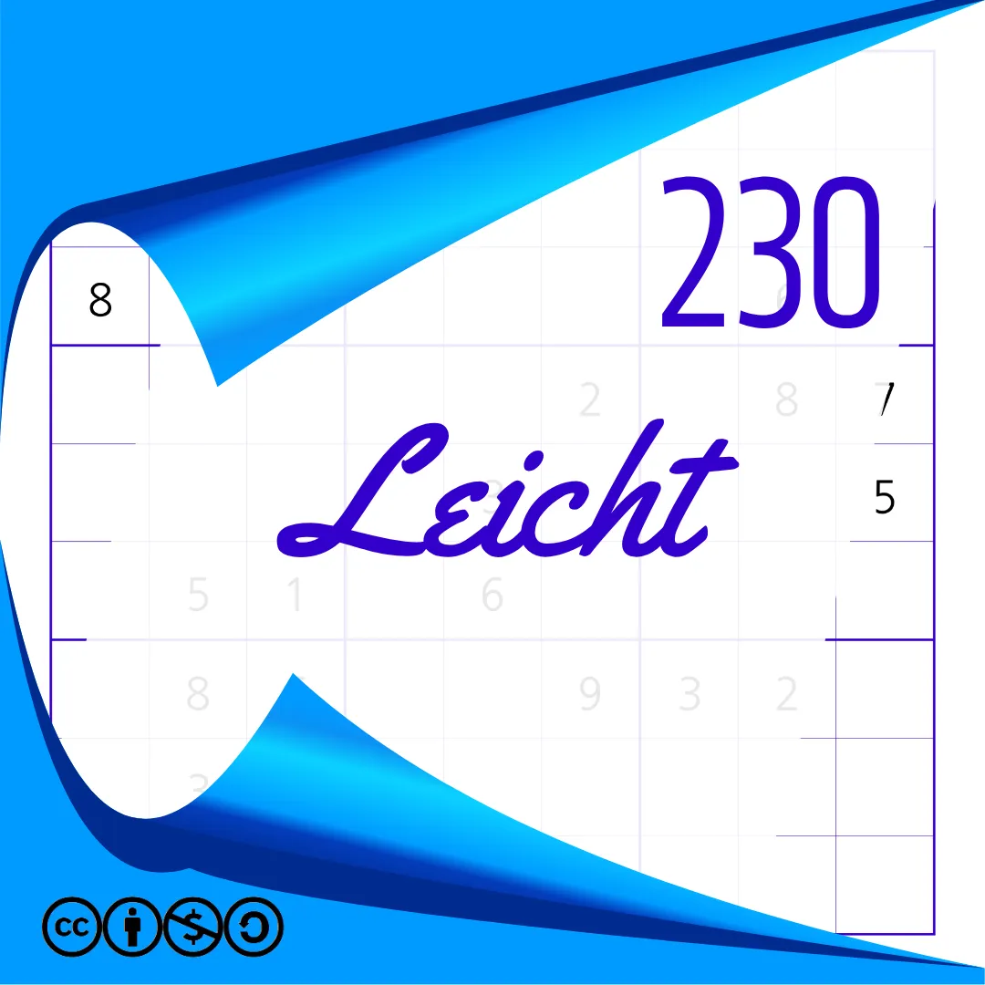 Sudoku Leicht Heft Nr. 230