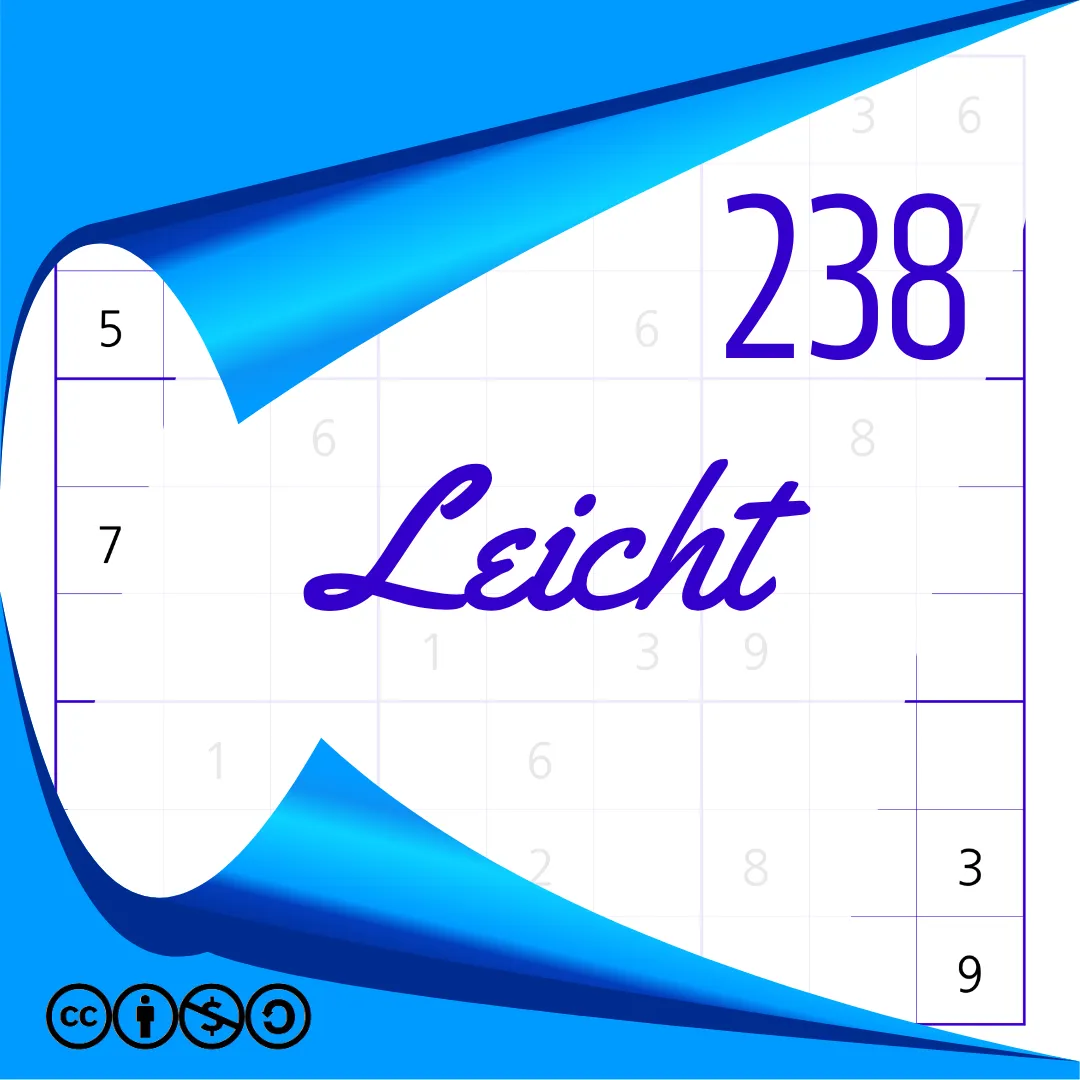Sudoku Leicht Heft Nr. 238