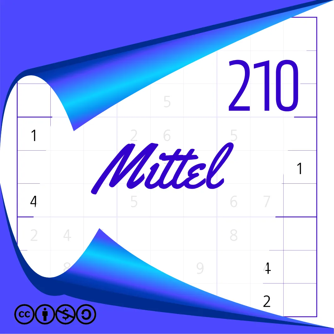 Sudoku Mittel Heft Nr. 210