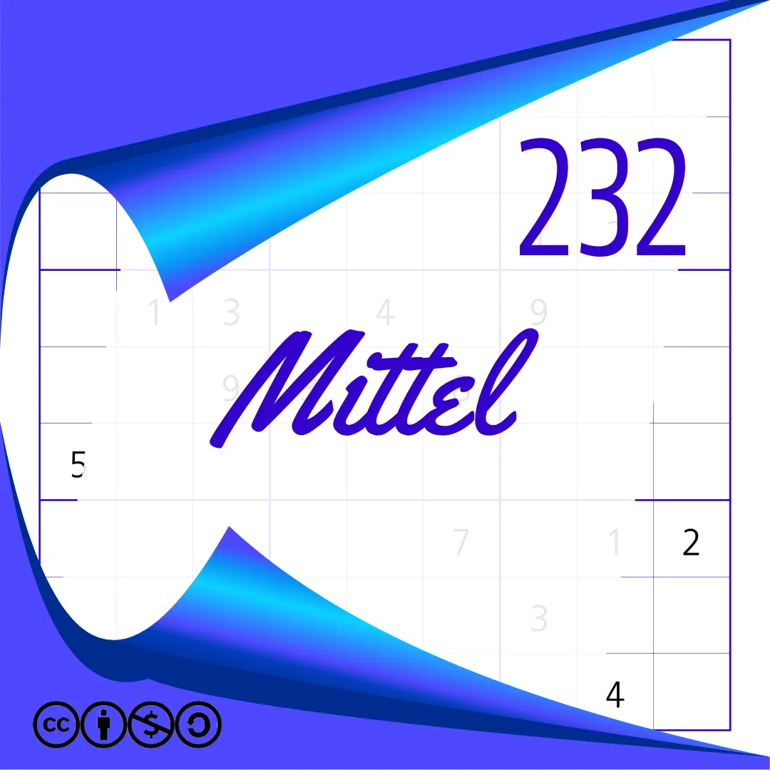 Sudoku Mittel Heft Nr. 232
