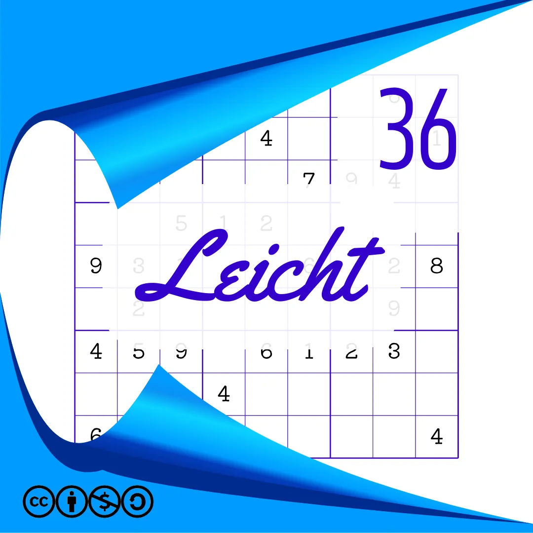 Sudoku Leicht Heft Nr. 36