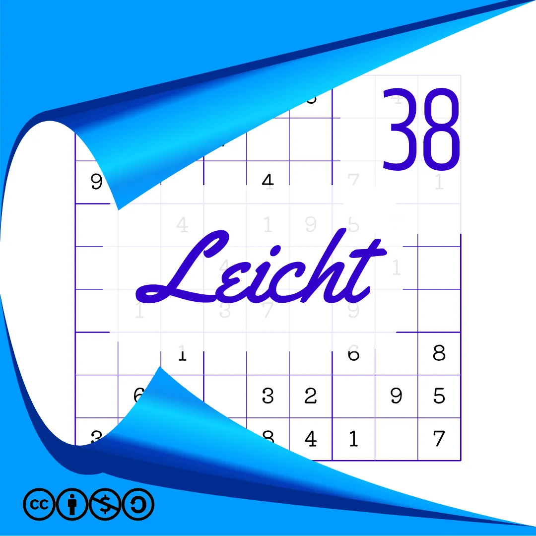 Sudoku Leicht Heft Nr. 38