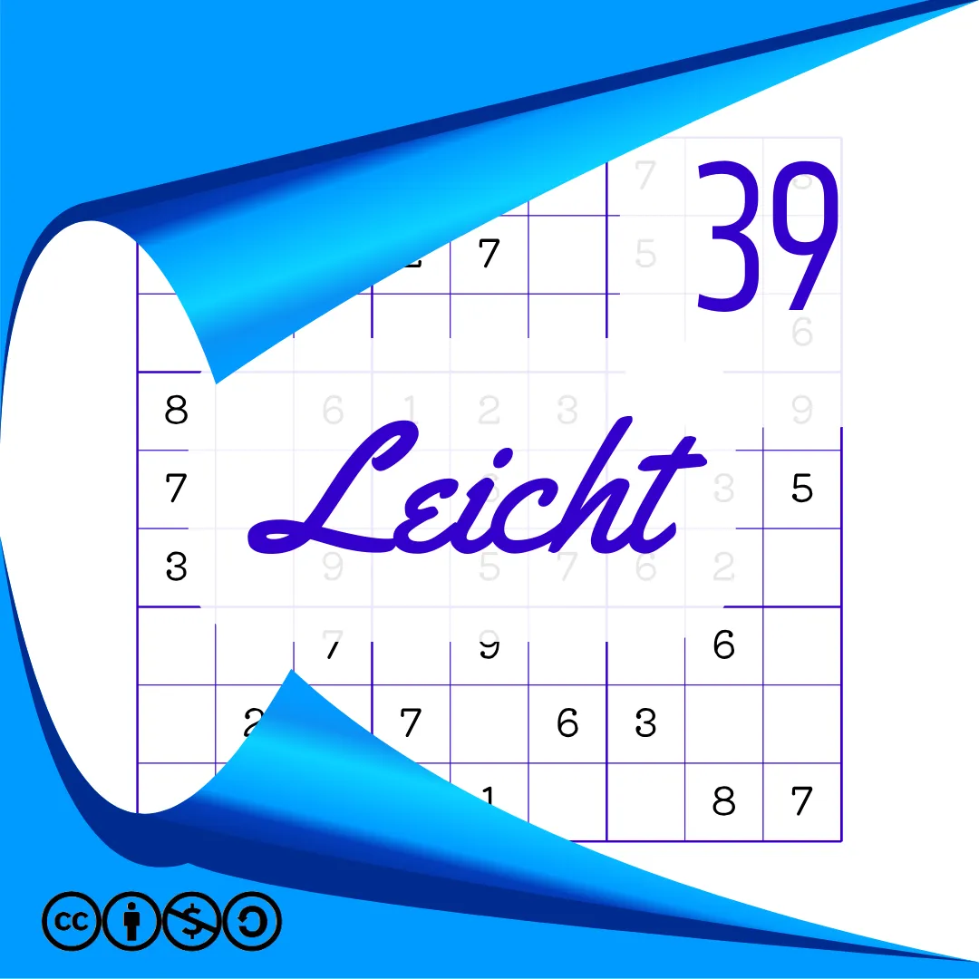 Sudoku Leicht Heft Nr. 39