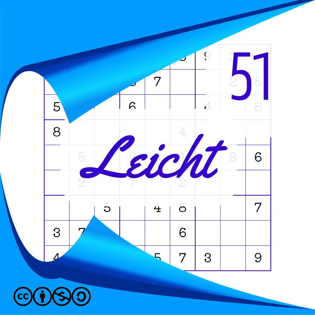 Sudoku Leicht Heft Nr. 51