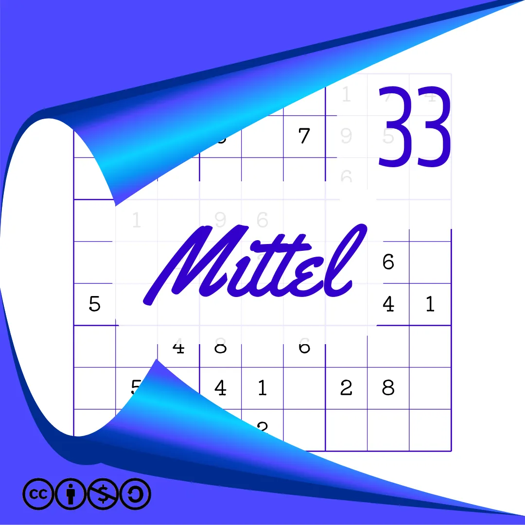 Sudoku Mittel Heft Nr. 33