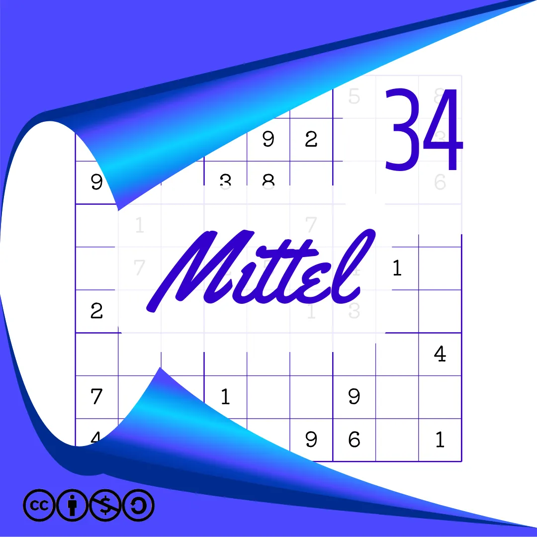 Sudoku Mittel Heft Nr. 34