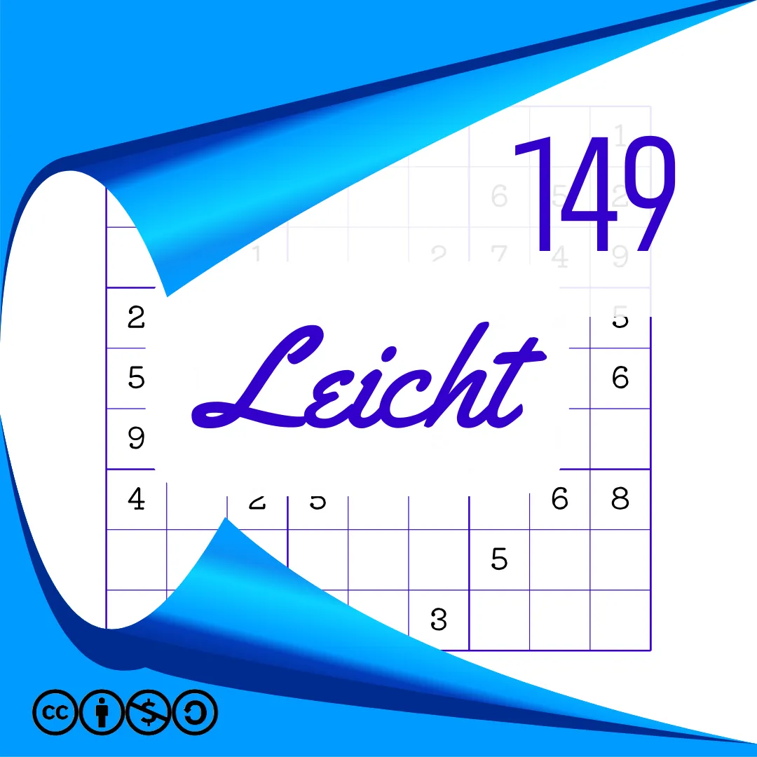 Sudoku Leicht Heft Nr. 149